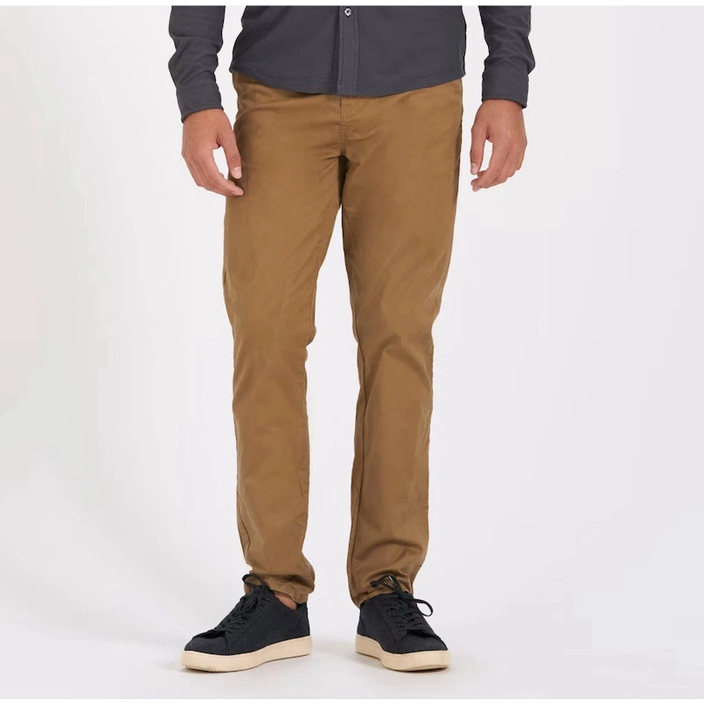 Vuori Collins Chino Pants V433 Mens 36 x 29 Khaki Brown Cotton Preppy Athleisure